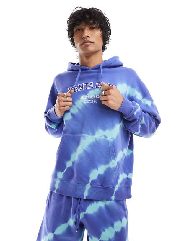 Santa Cruz - co-ord tie dye set in blue