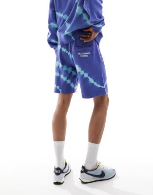 Santa Cruz Santa Cruz co-ord tie dye shorts in blue