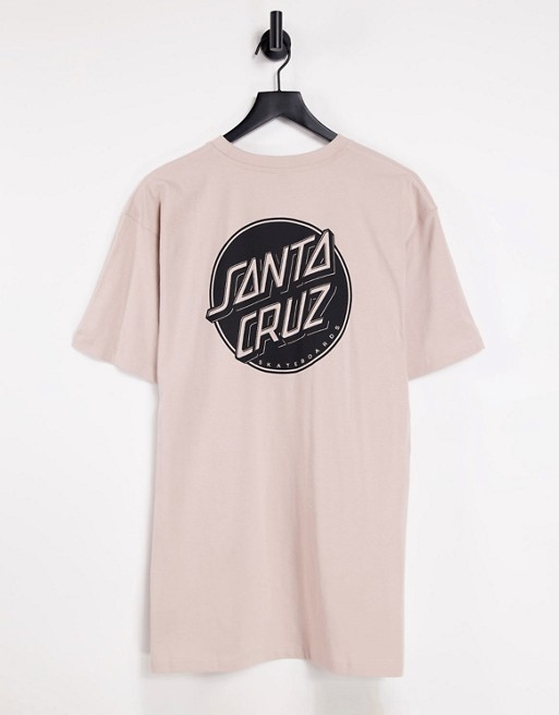 Santa Cruz contra dot mono t-shirt in beige