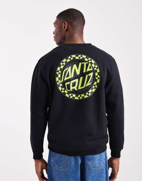Santa Cruz – Crash Dot – Sweatshirt in Schwarz mit Logo und Rückenprint - view 1