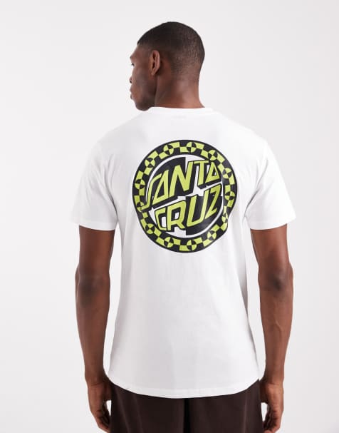 Santa Cruz - Crash Dot - T-shirt à logo et imprimé au dos - Blanc - view 1