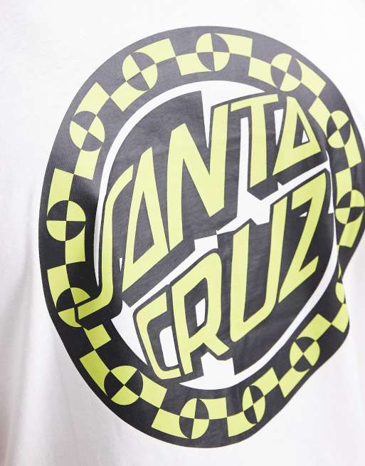 Santa Cruz – Crash – Vit t-shirt med cirkellogga baktill, 5 av 5