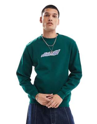 Santa Cruz Santa Cruz creep crew crew logo sweatshirt in green