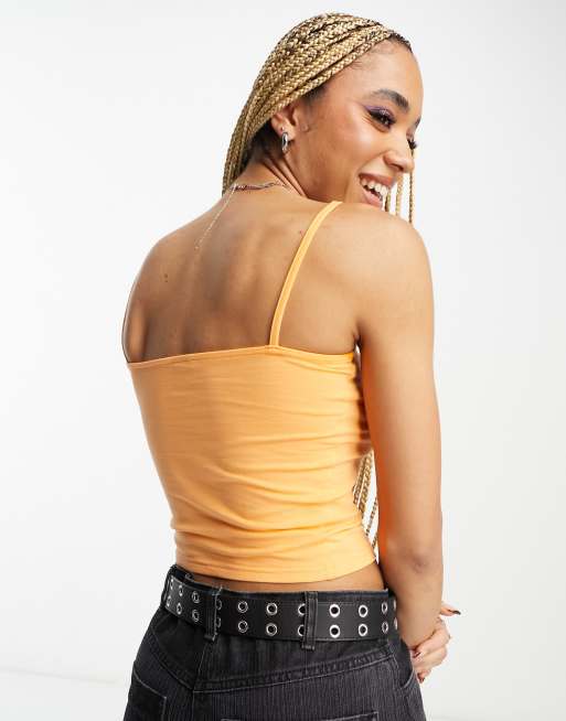 Santa Cruz - Cropped hemdje met logostrip in oranje, 2 van 4