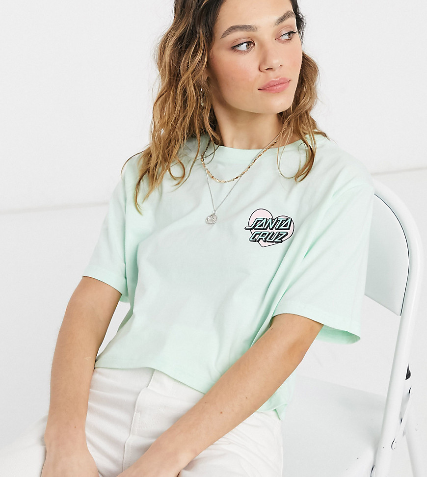 Santa Cruz - Cropped T-shirt in mint, exclusief bij ASOS-Groen