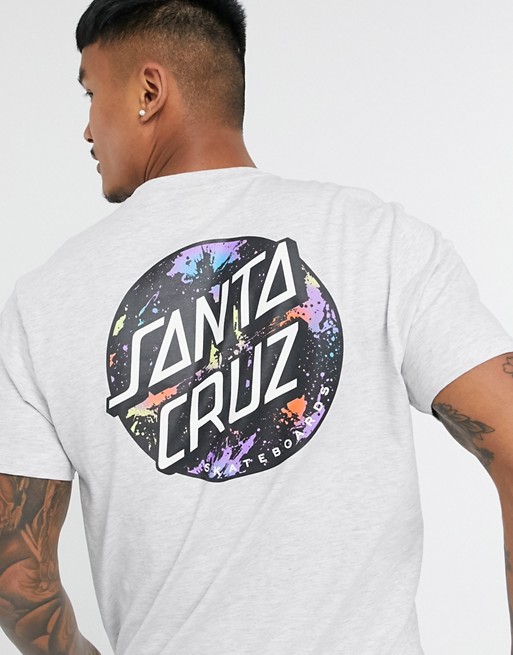 Santa Cruz Dot Splatter t-shirt in grey