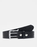 [Santa Cruz] Santa Cruz faux leather embossed belt in black One Size Circuit