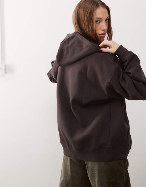 Santa Cruz - Felpa con cappuccio nera con zip e logo, 4 di 4