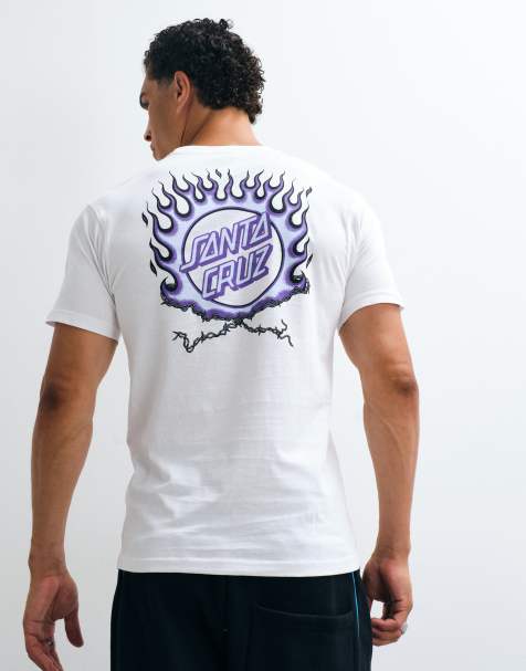 Santa Cruz forging dot short sleeve t-shirt with back graphic in white - view 1