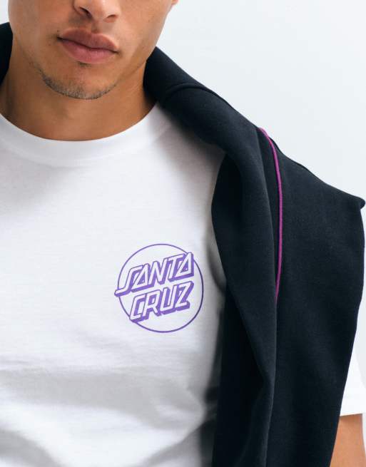 Santa Cruz Forging dot short sleeve t-shirt with back graphic in white, 3 of 5