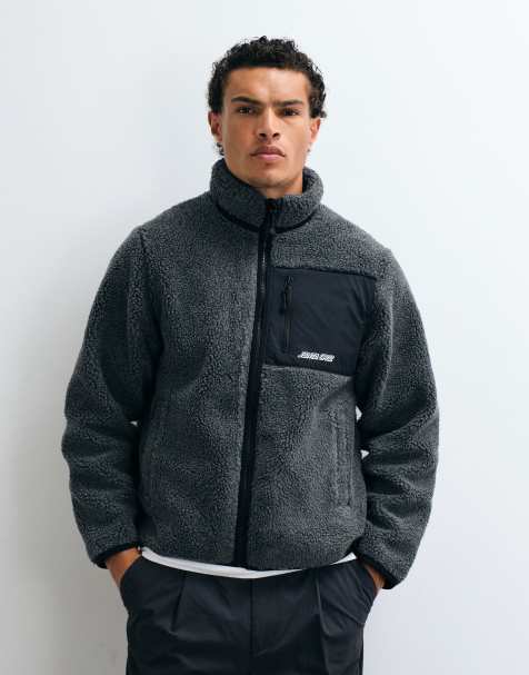 Santa Cruz Freestyle Fleecejacke mit Reißverschluss in Anthrazit - view 1