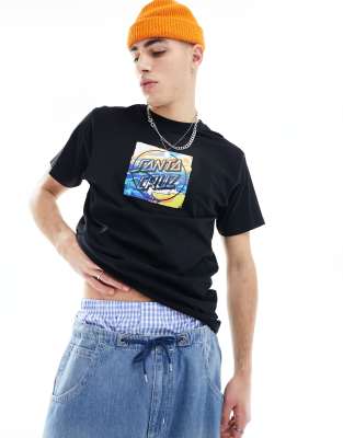 Santa Cruz  front chest print t-shirt in black - ASOS Price Checker