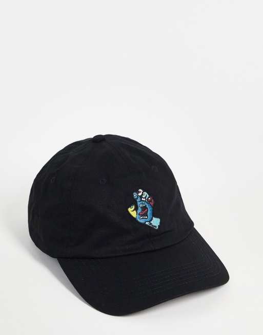 Santa Cruz - Fusion Dad - Chapeau motif main qui hurle - Noir