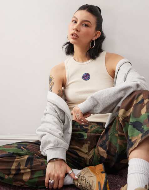 Santa Cruz – Gräddvitt linne med liten, centrerad logga - view 1