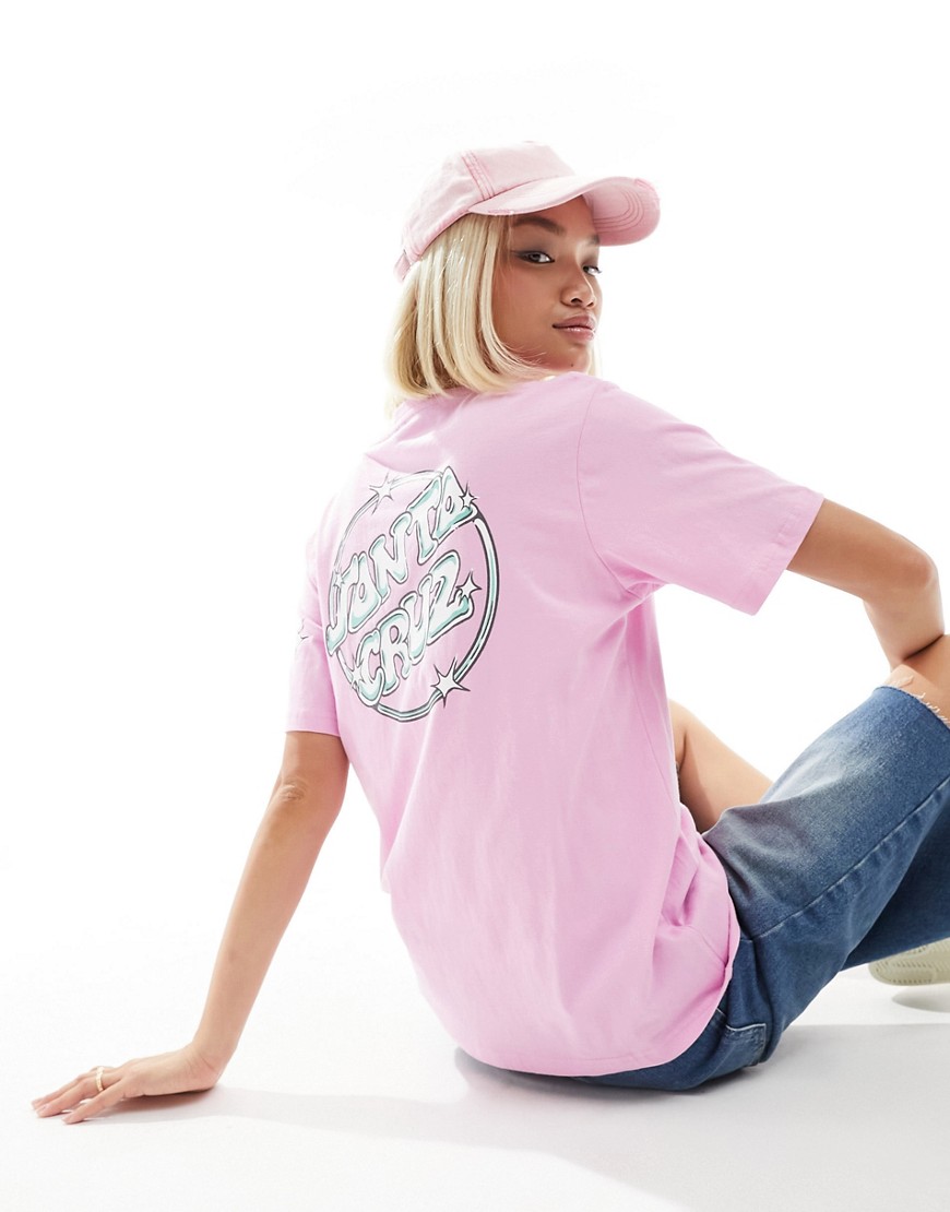 Santa Cruz graphic back t-shirt in pink