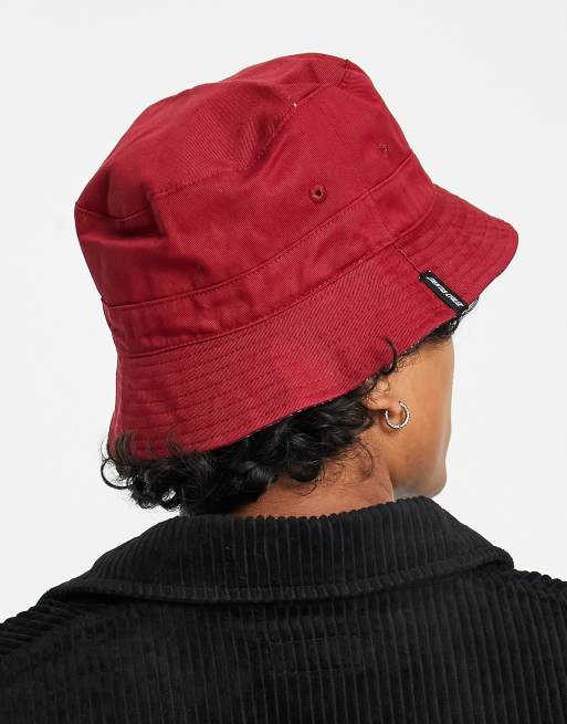 Dark red floppy store hat