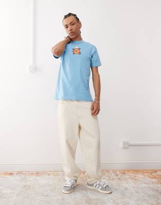 Santa Cruz – Hibiscus – T-Shirt in Blau mit Grafik - view 1