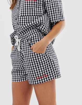 high waist drawstring shorts