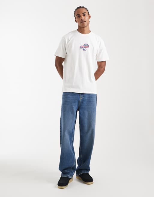 Santa Cruz - Hvid T-shirt med grafik foran, 2 af 5
