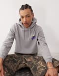 [Santa Cruz] Santa Cruz Invasion Hand graphic logo hoodie with back print in grey Chest 44-47 GREY