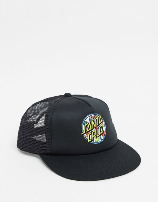 Santa Cruz Jackpot Dot Mesh cap in black