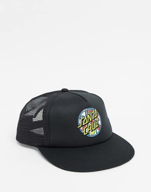 Santa Cruz Jackpot Dot Mesh cap in black ASOS