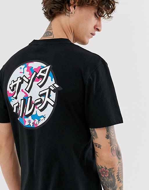 Santa Cruz Japanese Blossom Dot t-shirt in black | ASOS