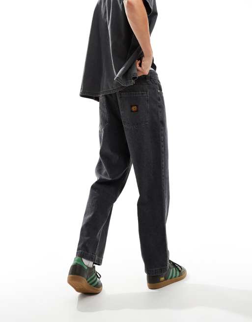 Santa Cruz - Jeans ampi nero slavato, 3 di 5
