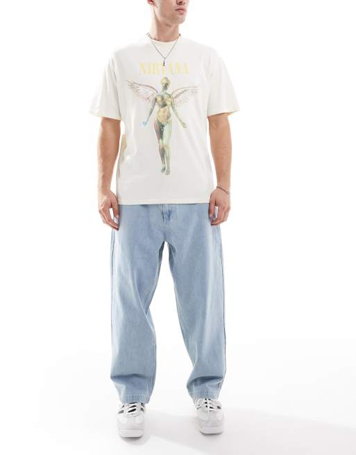 Santa Cruz - Jeans met baggy pasvorm en wassing in lichtblauw