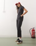 [Santa Cruz] Santa Cruz line up utility denim jumpsuit in black 12 BLACK