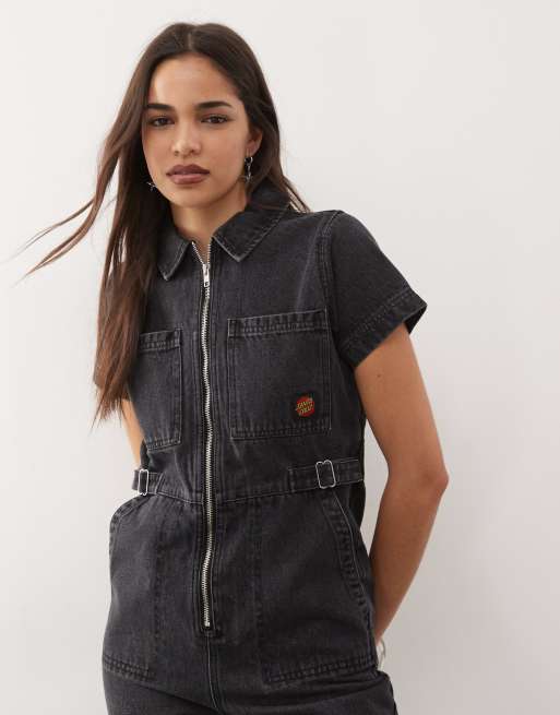Black Denim Topshop Cream Denim Boiler Suit Santa Cruz Line Up