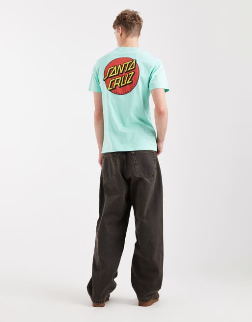 Santa Cruz logo back print t-shirt in mint, 2 of 5