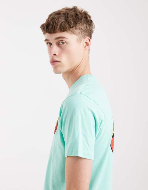 Santa Cruz logo back print t-shirt in mint, 4 of 5