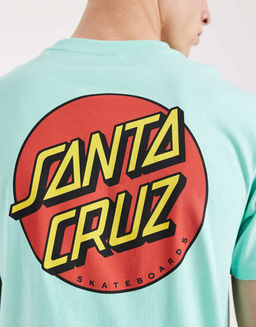 Santa Cruz logo back print t-shirt in mint, 5 of 5