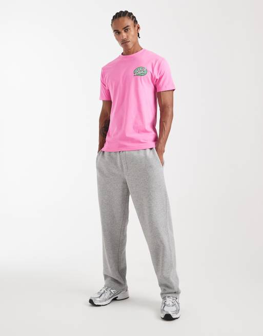 Santa Cruz logo back print t-shirt in pink, 2 of 5