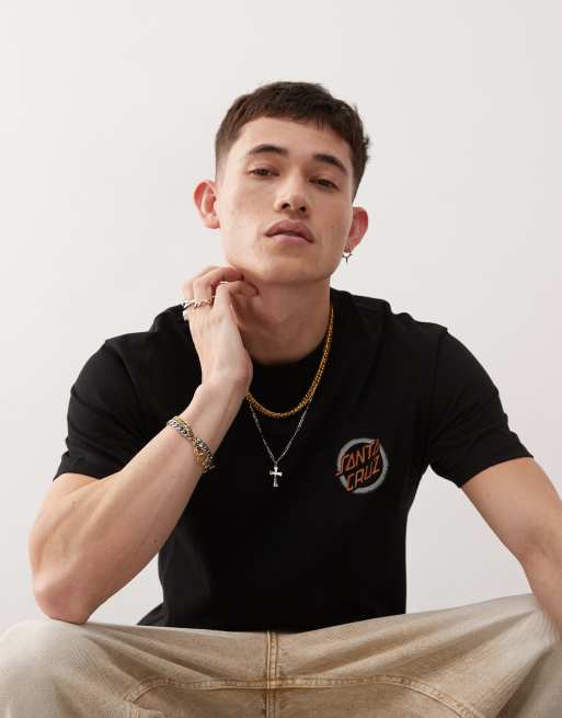 Santa Cruz logo t-shirt with back print in black, 2 of 4