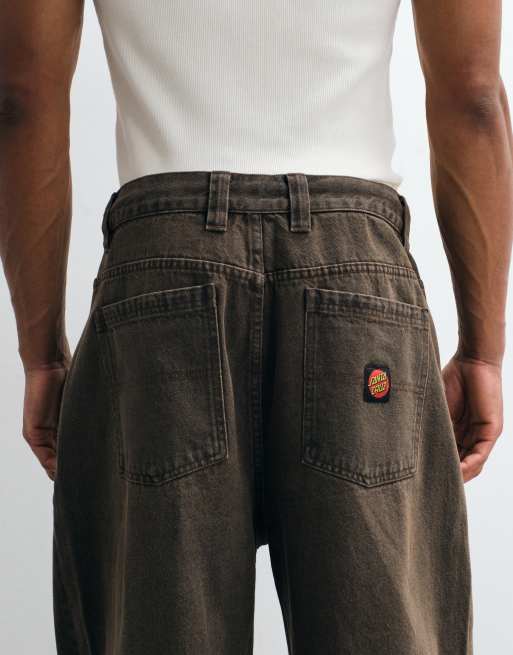 Santa Cruz loose fit jeans in brown, 4 of 5