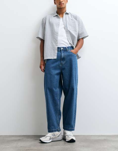 Santa Cruz loose fit jeans in midwash blue - view 1