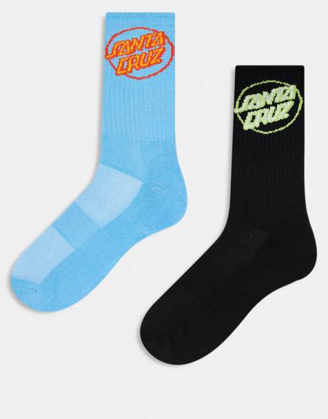 Santa Cruz - Lot de 2 paires de chaussettes à logo circulaire - Bleu et noir - view 1
