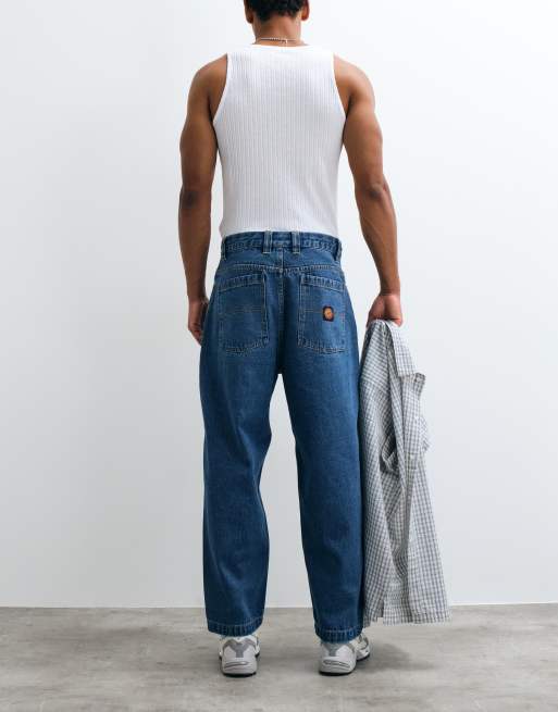 Santa Cruz løstsiddende jeans i mellemvask blå, 2 af 5