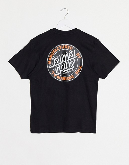 Santa Cruz MFG Dot back print t-shirt in black