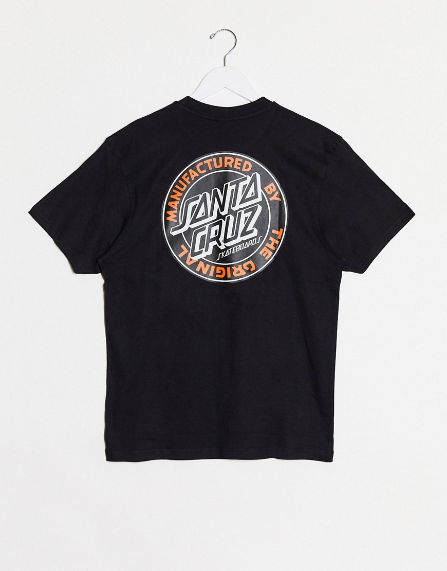 Santa Cruz - MFG Dot - T-shirt met print achterop in zwart