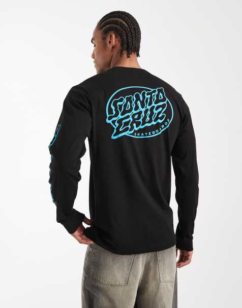 Santa Cruz mono graphic long sleeve t-shirt in black - view 1