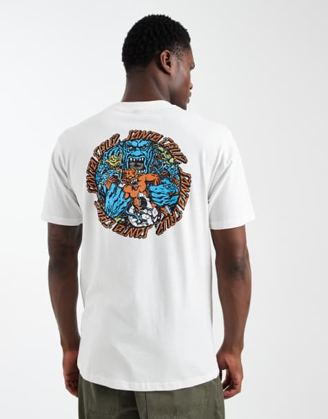 Santa Cruz monster graphic t-shirt in white