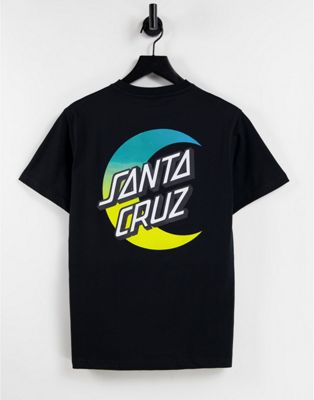 Santa Cruz Moon Dot Fade t-shirt in black