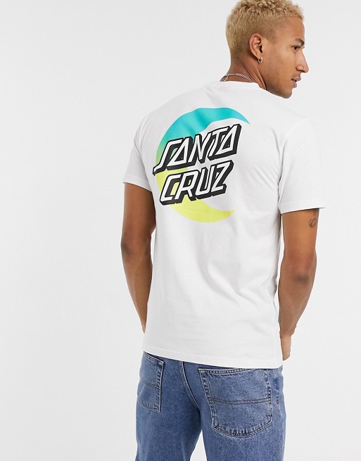 Santa Cruz Moon Dot Fade t-shirt in white
