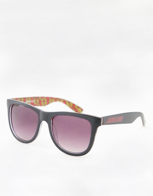 Santa Cruz multi classic dot sunglasses in black
