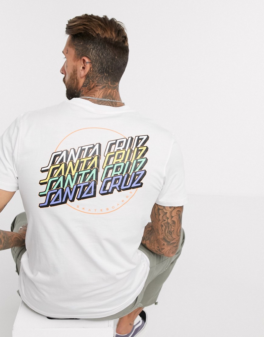 Santa Cruz Multi Strip t-shirt in white