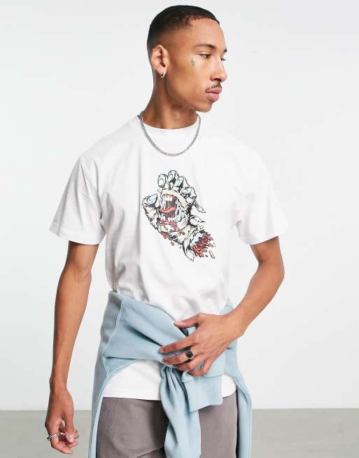 Santa Cruz mummy hand t-shirt in white