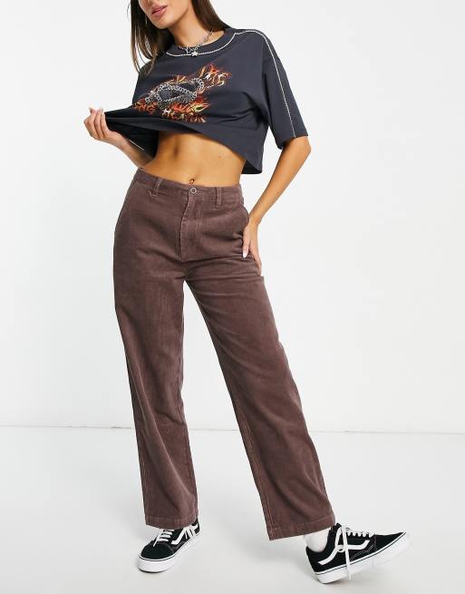 Santa Cruz Nolan slouch cord pants in dust brown